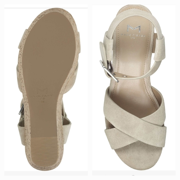 MARC FISHER LTD Cacie taupe suede Sandal - Picture 5 of 7